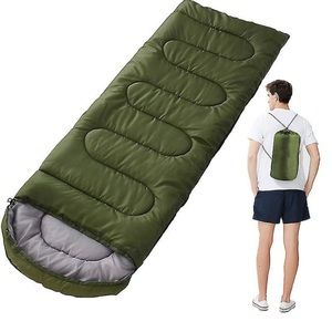 COPY - 1pc Portable, Durable Warm Sleeping Bag For Camping Hiking Green lightwe…